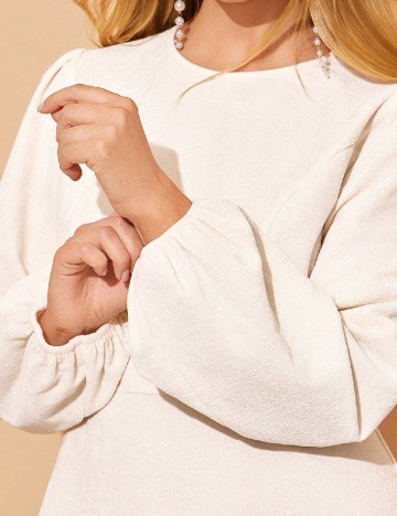 Rochie medie SHEIN, alb