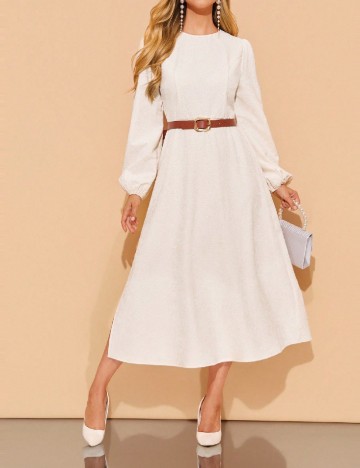 Rochie medie SHEIN, alb