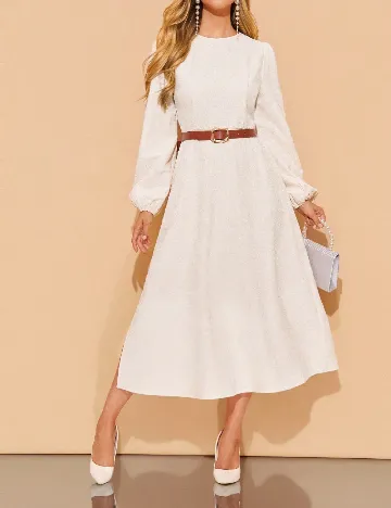 Rochie medie SHEIN, alb