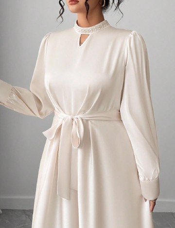 Rochie lunga SHEIN CURVE, ecru