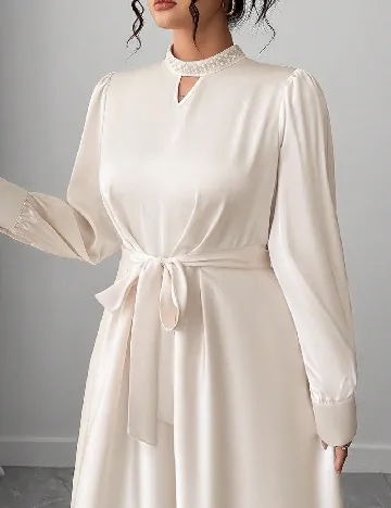 Rochie lunga SHEIN CURVE, ecru