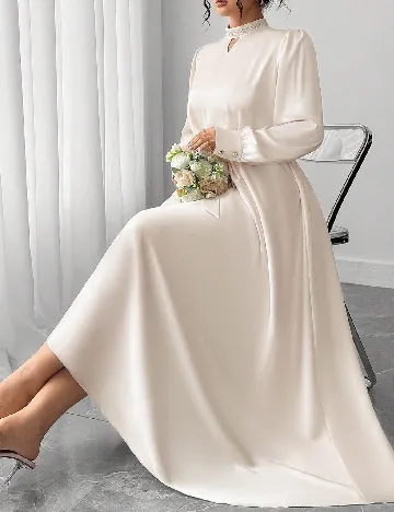 Rochie lunga SHEIN CURVE, ecru