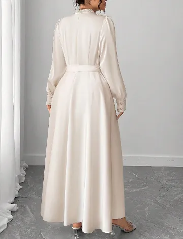 Rochie lunga SHEIN CURVE, ecru