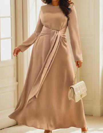 Rochie lunga SHEIN CURVE, maro