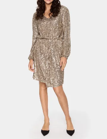 Rochie scurta Saint Tropez, bej