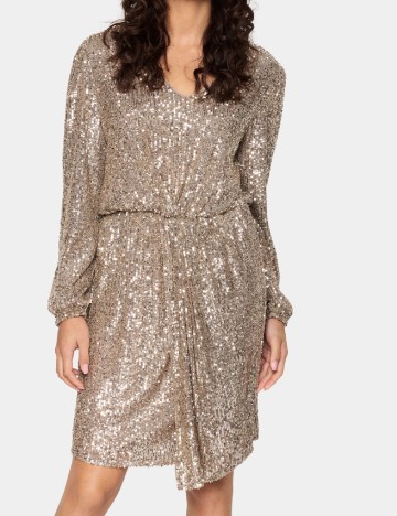 Rochie scurta Saint Tropez, bej