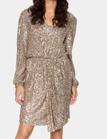 Rochie scurta Saint Tropez, bej