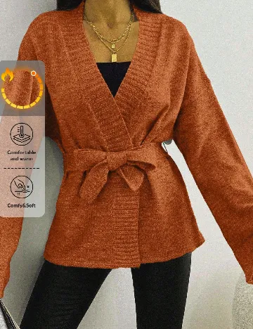 Cardigan SHEIN, maro