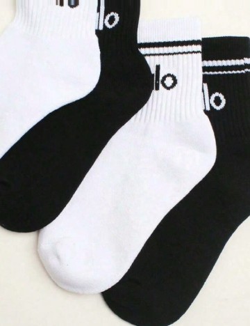 Set sosete 8 perechi SHEIN, alb/negru