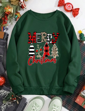 Bluza SHEIN CURVE, verde