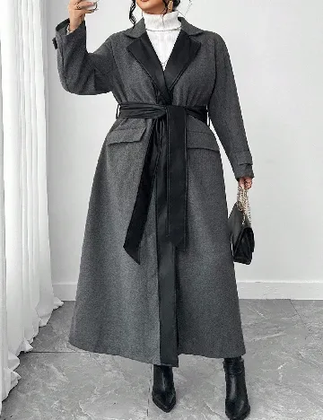 Palton SHEIN CURVE, gri