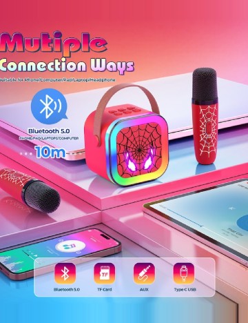 Set karaoke pentru copii SHEIN, mix culori