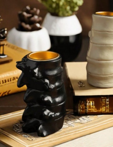 Suport lumanare SHEIN, negru