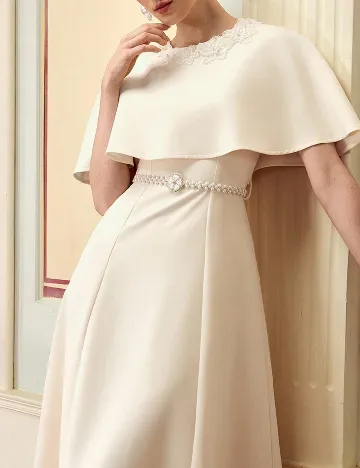 Rochie medie Zeylah, crem