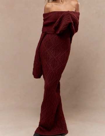 Rochie lunga Missguided, visiniu