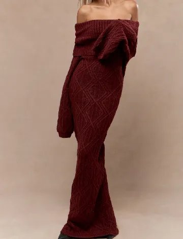 Rochie lunga Missguided, visiniu