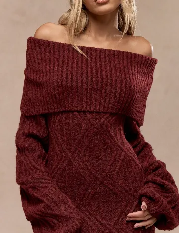 Rochie lunga Missguided, visiniu