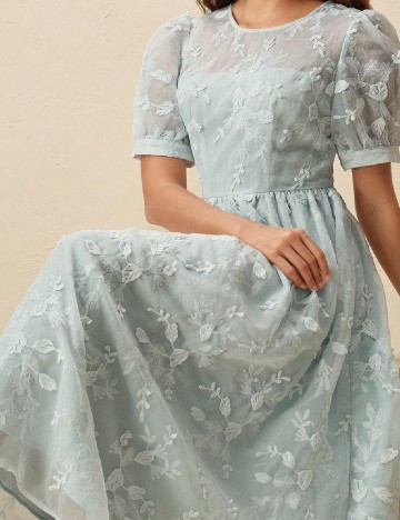 Rochie medie Anewsta, turcoaz