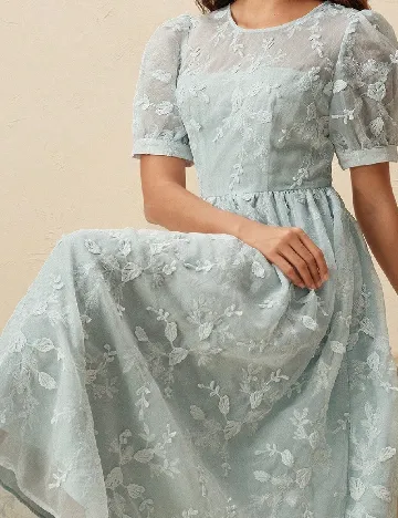 Rochie medie Anewsta, turcoaz