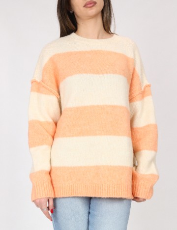 Pulover C&A, portocaliu/crem