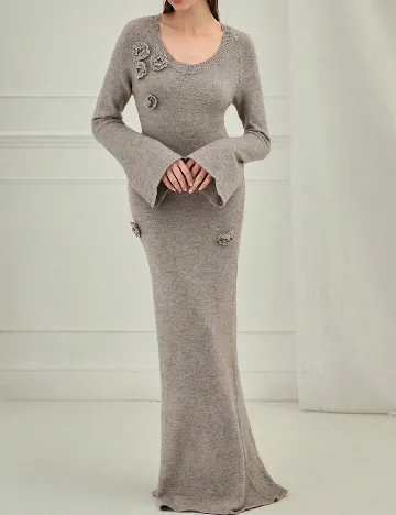 Rochie lunga SHEIN, gri