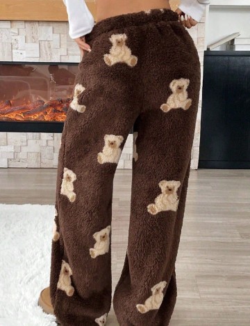 Pantaloni SHEIN, maro