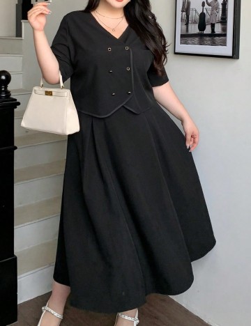 Compleu SHEIN CURVE, negru