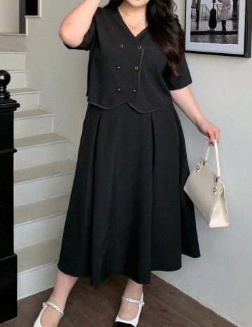 Compleu SHEIN CURVE, negru