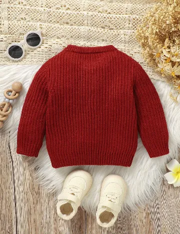 Pulover Shein Kids, rosu