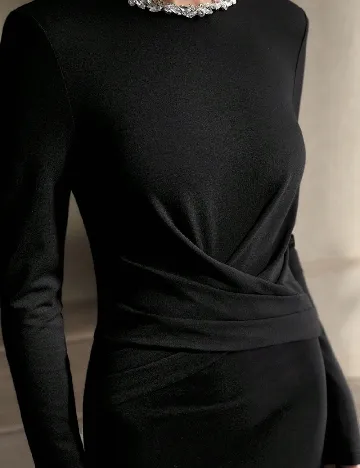 Rochie lunga Zeylah, negru