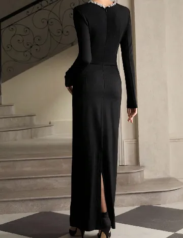 Rochie lunga Zeylah, negru