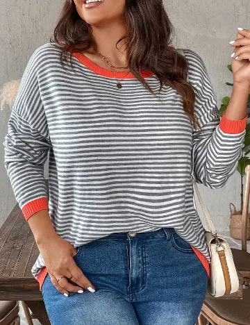 Bluza SHEIN CURVE, gri