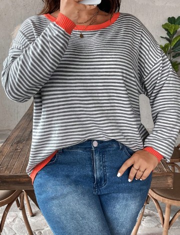 Bluza SHEIN CURVE, gri