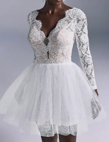 Rochie scurta SHEIN, alb