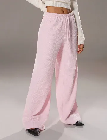 Pantaloni SHEIN, roz