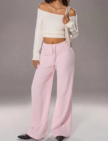 Pantaloni SHEIN, roz