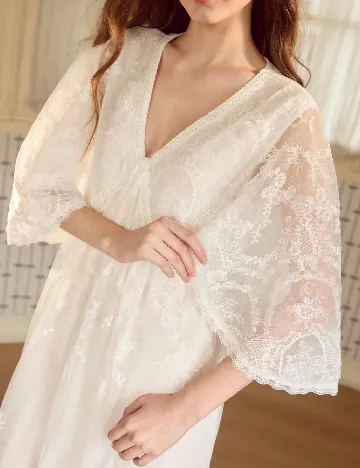 Rochie lunga MOTF, alb