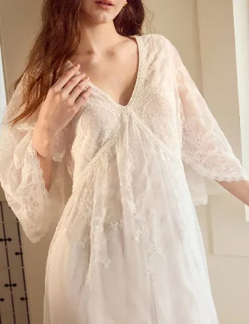 Rochie lunga MOTF, alb