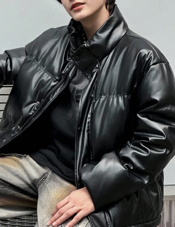 Geaca Shein Kids, negru