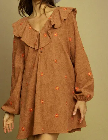 Rochie scurta SHEIN, maro