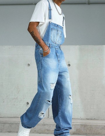 Salopeta SHEIN, albastru