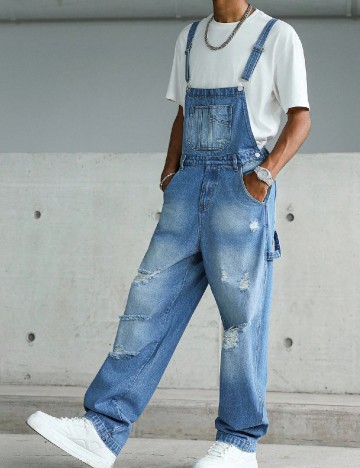 Salopeta SHEIN, albastru