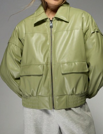 Geaca Missguided, verde