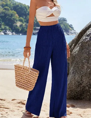 Pantaloni SHEIN, albastru