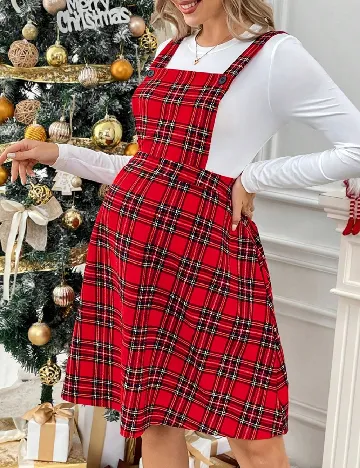 Rochie scurta SHEIN Maternity, rosu