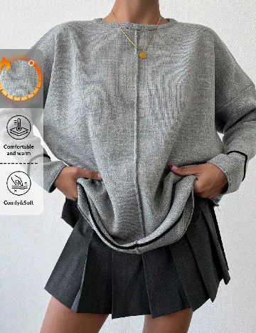 Bluza Oversize SHEIN, gri