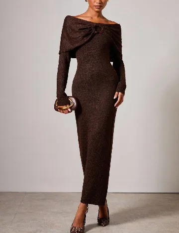 Rochie lunga SHEIN, maro