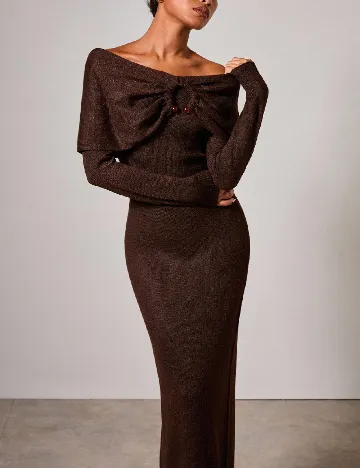 Rochie lunga SHEIN, maro