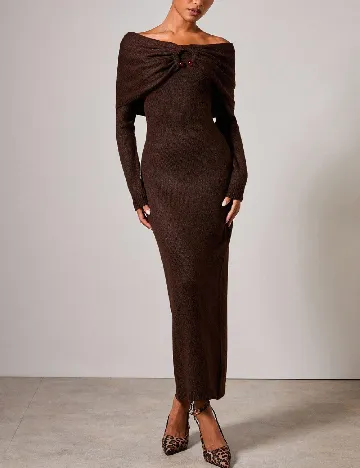 Rochie lunga SHEIN, maro