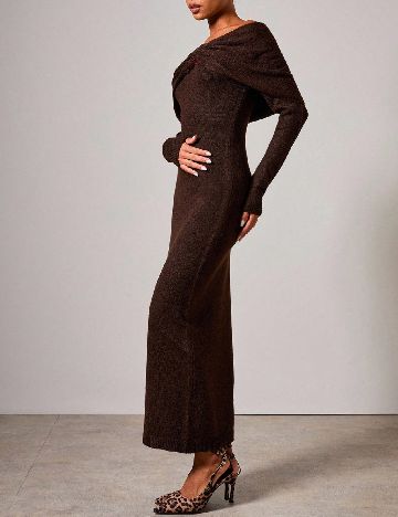 Rochie lunga SHEIN, maro